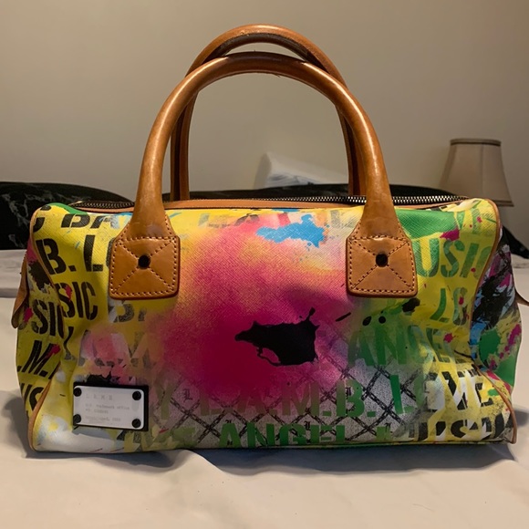 L.A.M.B. Handbags - L.A.M.B Multi-color graffiti style Handbag